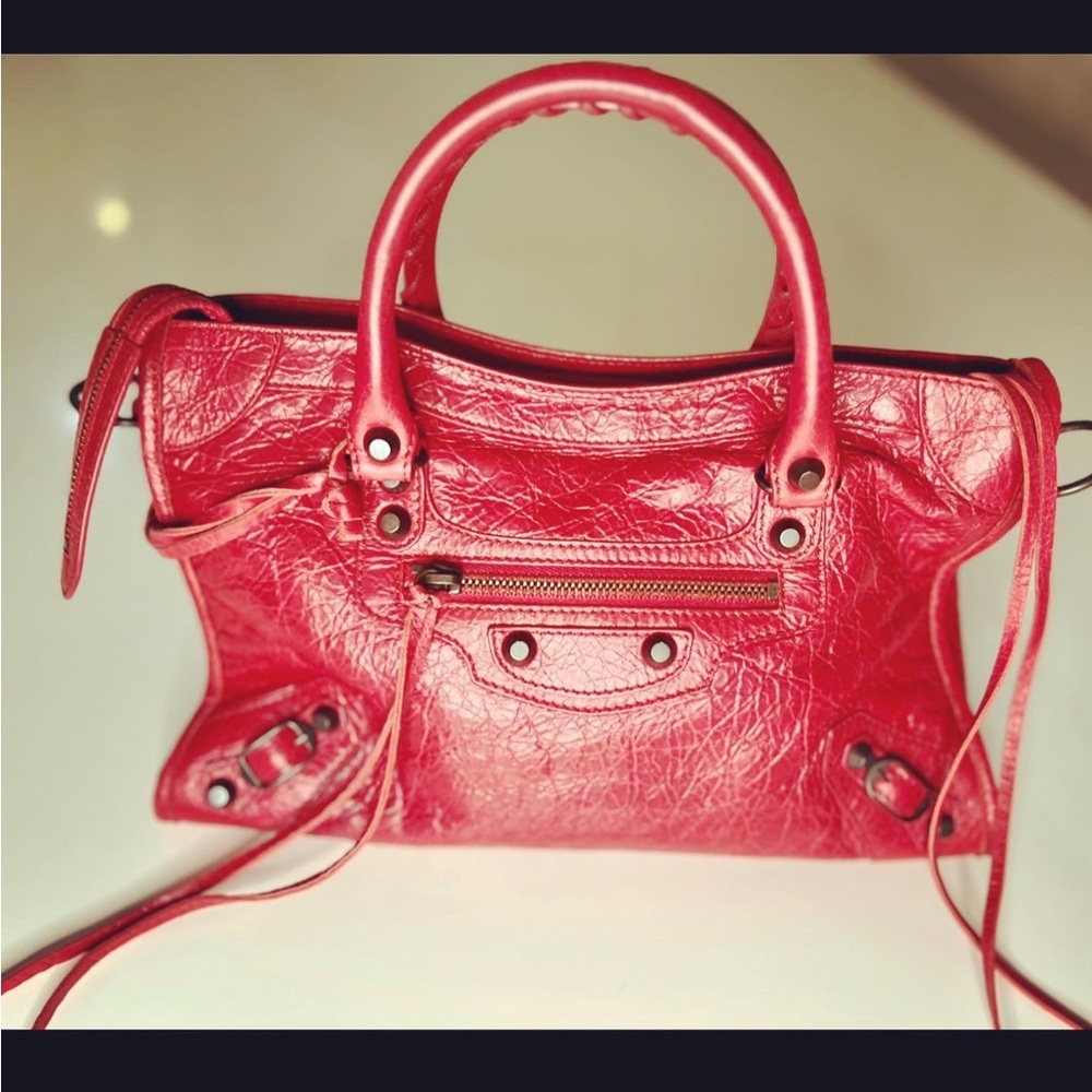 Balenciaga Small Red City Bag - Picture 4 of 6